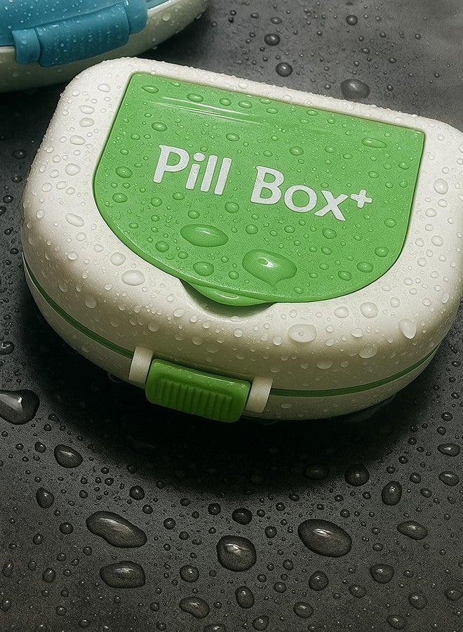 Shrux علبة تنظيم حبوب شروكس الأسبوعية بستة أقسام | حافظة حبوب محمولة للسفر للأدوية والفيتامينات والمكملات الغذائية | حامل حبوب متين خالٍ من مادة BPA مع قفل محكم - Image 4